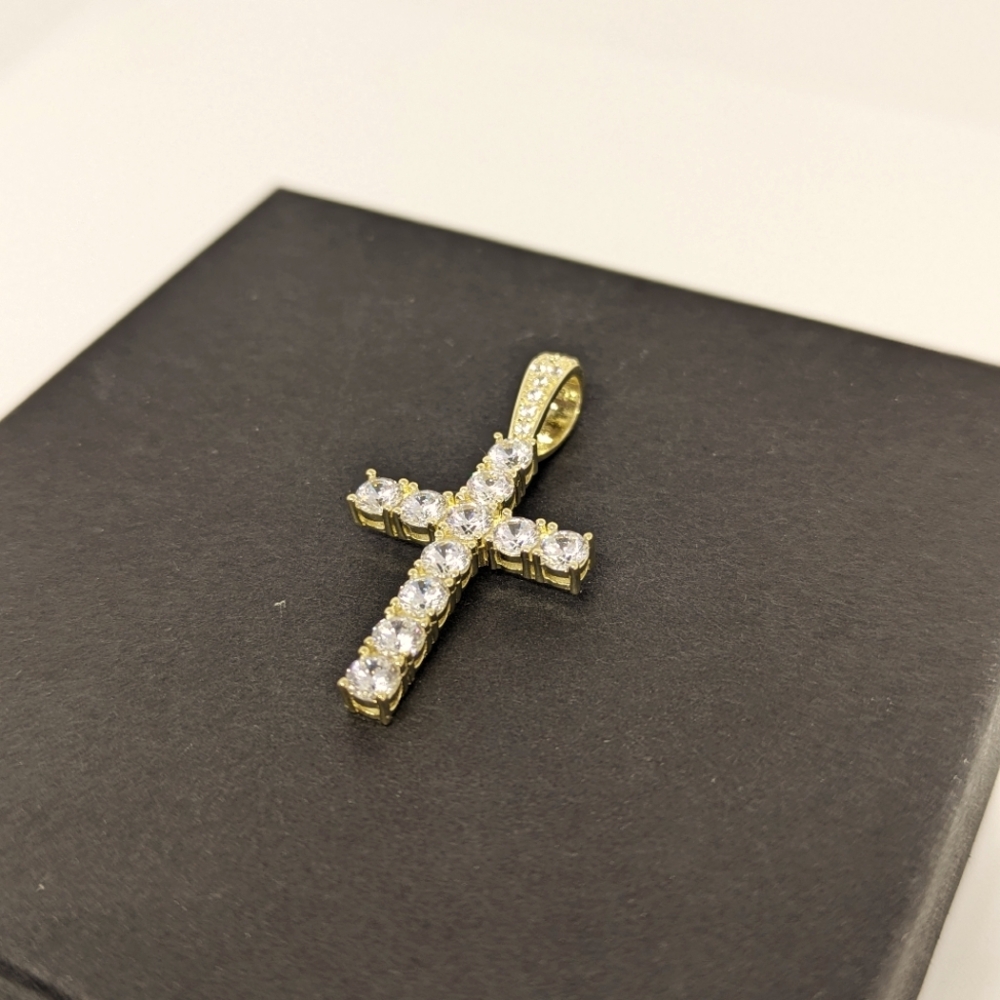 New Rhinestone Cross Pendant - Picture 5 of 10